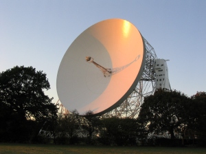 The Lovell radio-telescope at Jodrell Bank, Cheshire, UK. No UFOs sighted despite 65 years of searching the skies (courtesy www.jjb.man.ac.uk)