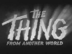 Opening titles from 1951 sci-fi chiller 'The Thing' (credit: moria.co.nz)